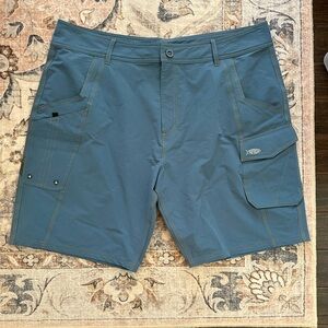 AFTCO Men's Teal Cargo Shorts NWOT 42 Waist